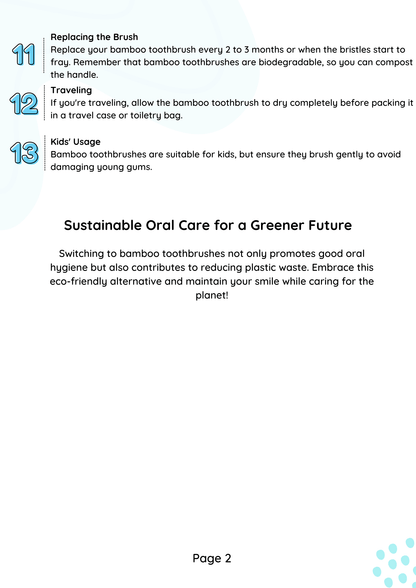 EcoFresh Bamboo Toothbrushes (4pcs) - Embrace Sustainable Oral Care 🌿🌍🦷