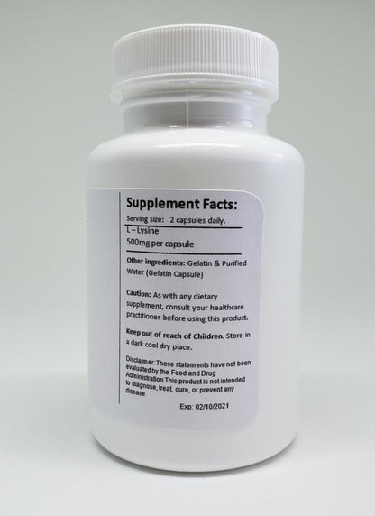 Lysine Supplement (Hpv)