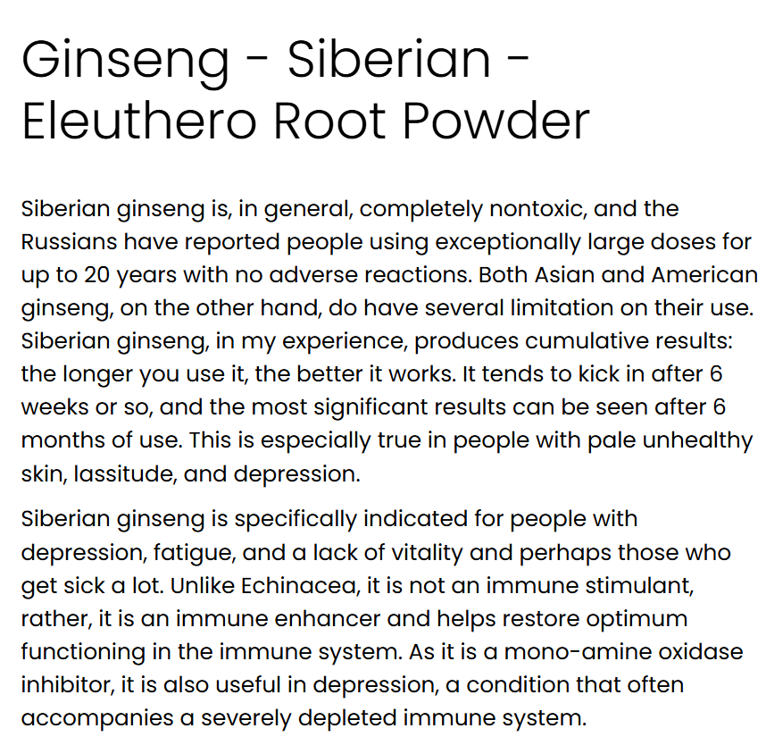 Ginseng ( 1 lb Powder )