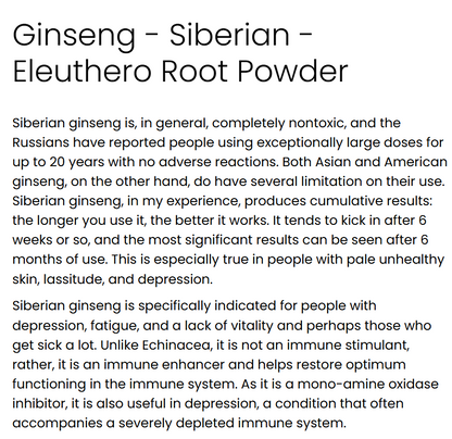 Ginseng ( 1 lb Powder )