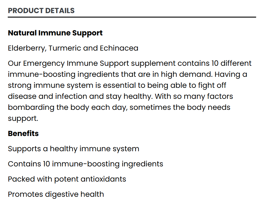 Immune Support (60) (Capsules)