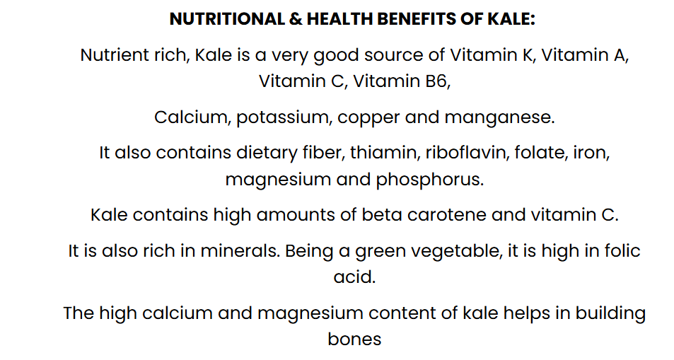 Kale Leaf ( 1 lb Powder )