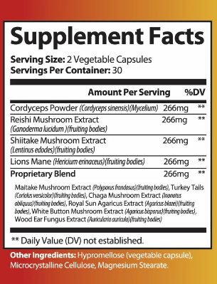 Mushroom 10X Blend Formula (60) Capsules