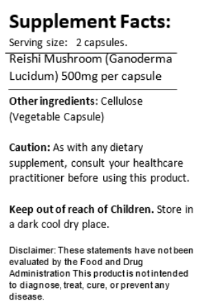 Reishi Mushroom Capsules