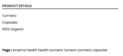 Organic Turmeric Capsules